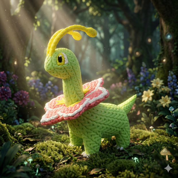 Meganium - Knitted - Crochet