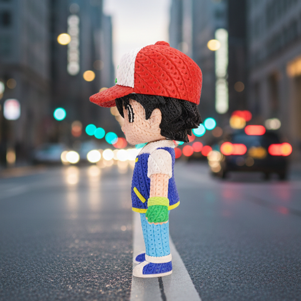 Ash Ketchum (Satoshi) - Knitted - Crochet