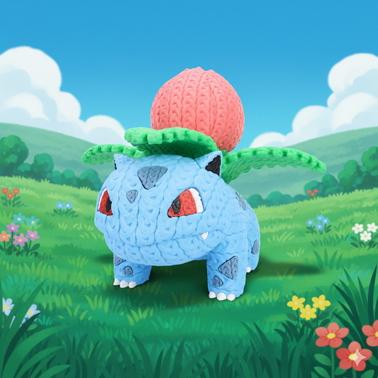 Pokemon Ivysaur - Knitted - Crochet
