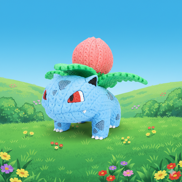 Pokemon Ivysaur - Knitted - Crochet