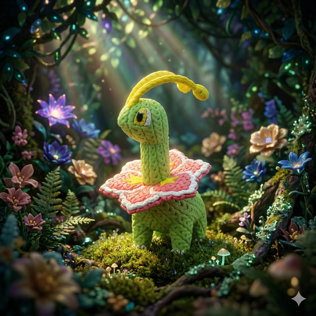 Meganium - Knitted - Crochet