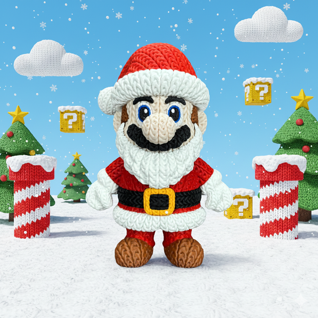 Santa Mario - Knitted - Crochet