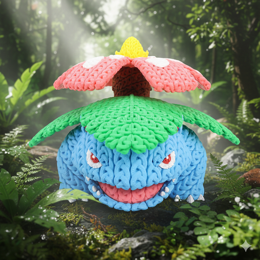Pokemon Venusaur - Knitted - Crochet