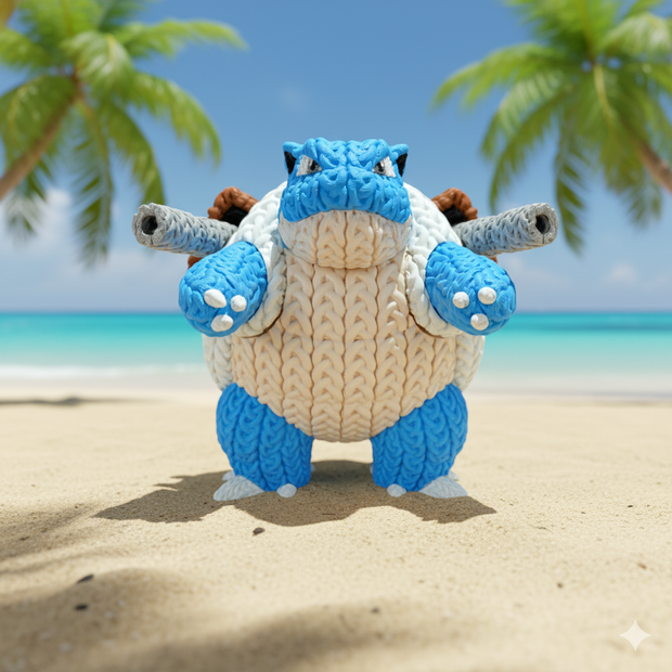 Blastoise - Knitted - Crochet