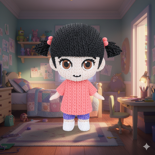 Boo - Monster Inc - Knitted - Crochet