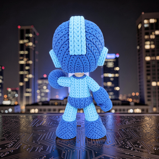 Megaman - Knitted - Crochet