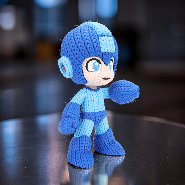 Megaman - Knitted - Crochet