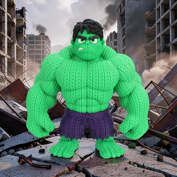 Hulk - Knitted - Crochet