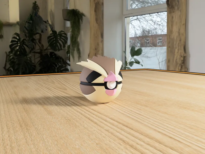 #0016 Pidgey Pokéball 3D | Decoración Pokémon