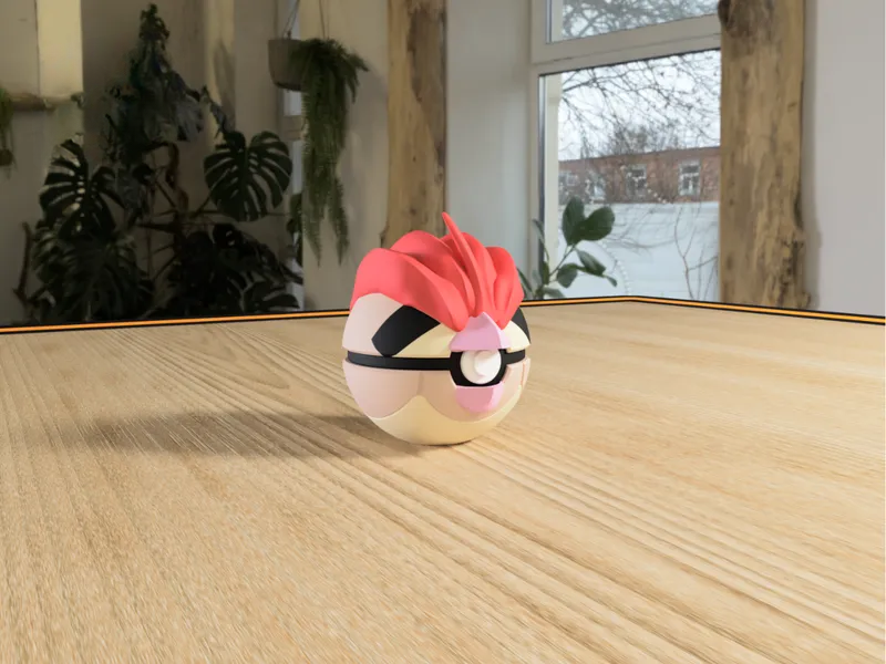 #0017 Pidgeotto Pokéball 3D | Decoración Pokémon