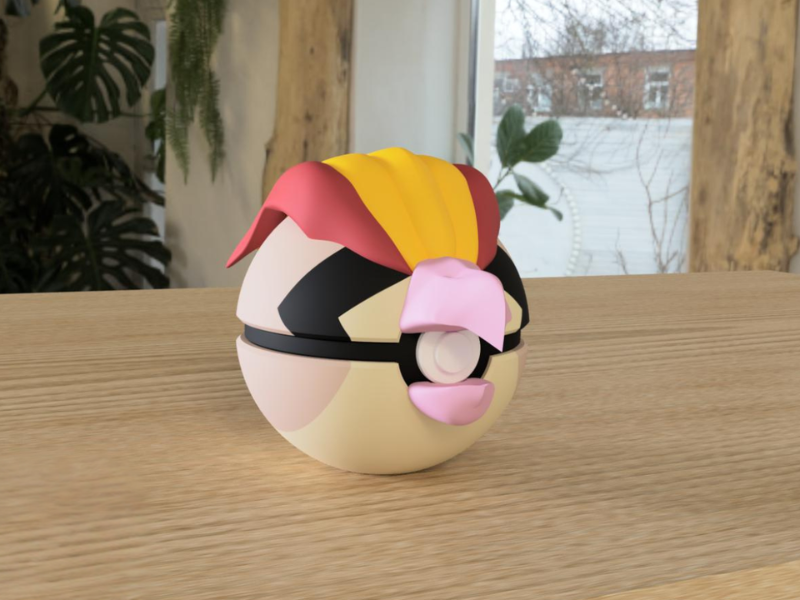 #0018 Pidgeot Pokéball 3D | Decoración Pokémon