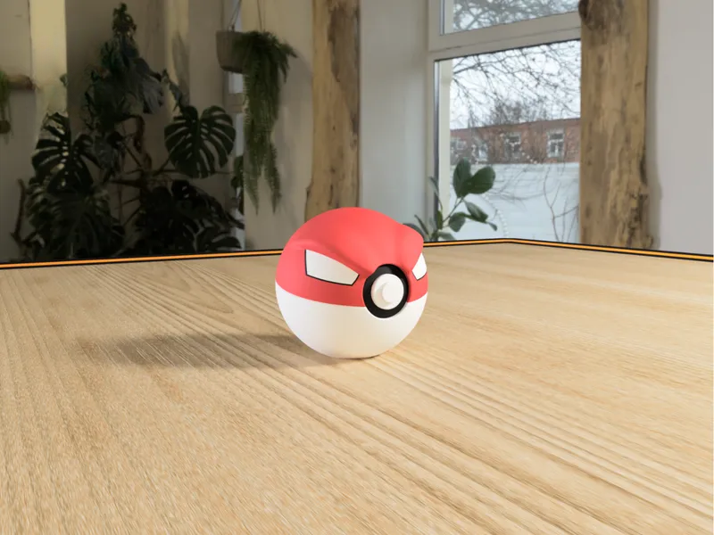 #0100 Voltorb Pokéball 3D | Decoración Pokémon
