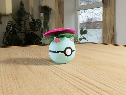 #0003 Venusaur Pokéball 3D | Decoración Pokémon