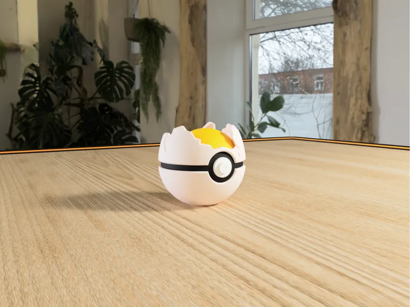 #0102 Exeggcute Pokéball 3D | Decoración Pokémon