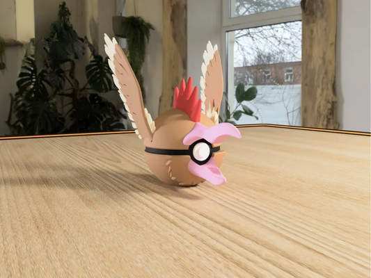 #0022 Fearow Pokéball 3D | Decoración Pokémon
