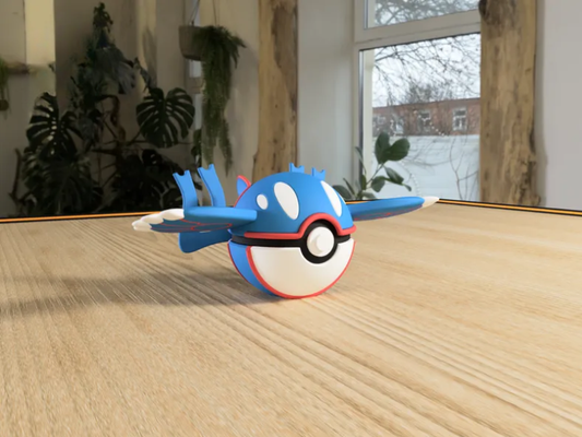 #0382 Kyogre Pokéball 3D | Decoración Pokémon