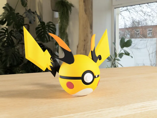 #0026 Mega Raichu X Pokéball 3D | Decoración Pokémon