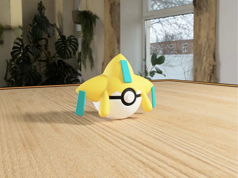 #0385 Jirachi Pokéball 3D | Decoración Pokémon