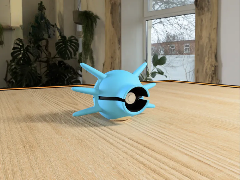 #0116 Horsea Pokéball 3D | Decoración Pokémon