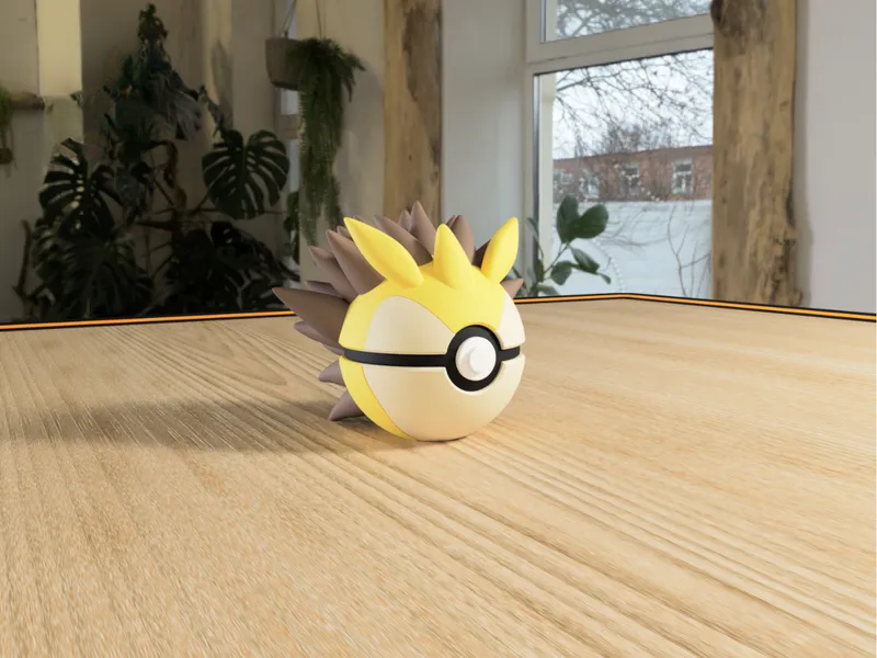 #0028 Sandslash Pokéball 3D | Decoración Pokémon