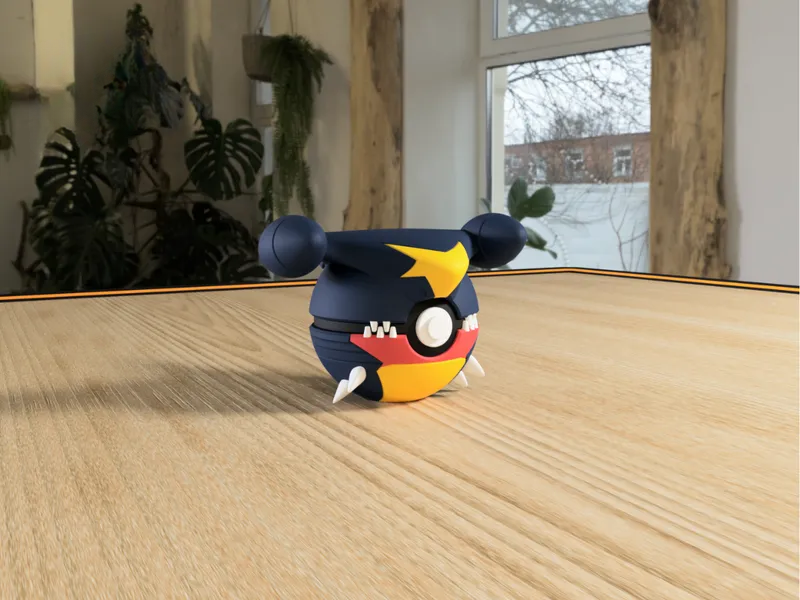 #0445 Garchomp Pokéball 3D | Decoración Pokémon