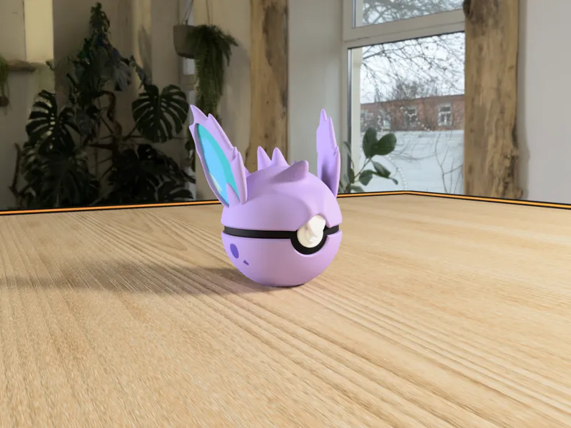 #0032 Nidoran Pokéball 3D | Decoración Pokémon