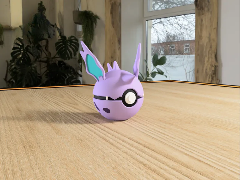 #0033 Nidorino Pokéball 3D | Decoración Pokémon
