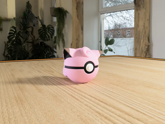 #0035 Clefairy Pokéball 3D | Decoración Pokémon