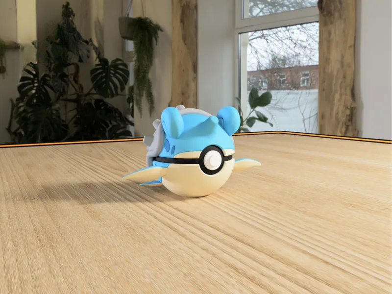 #0131 Lapras Pokéball 3D | Decoración Pokémon