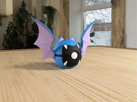 #0042 Golbat Pokéball 3D | Decoración Pokémon
