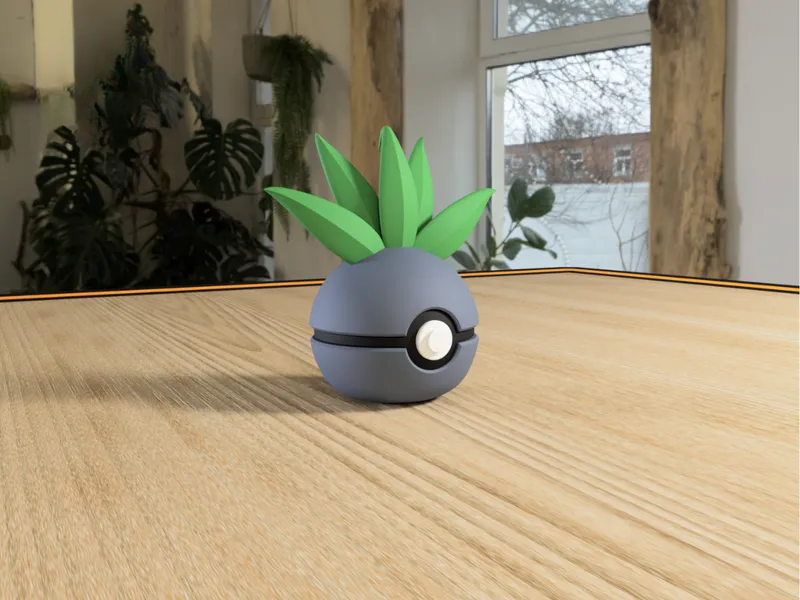 #0043 Oddish Pokéball 3D | Decoración Pokémon