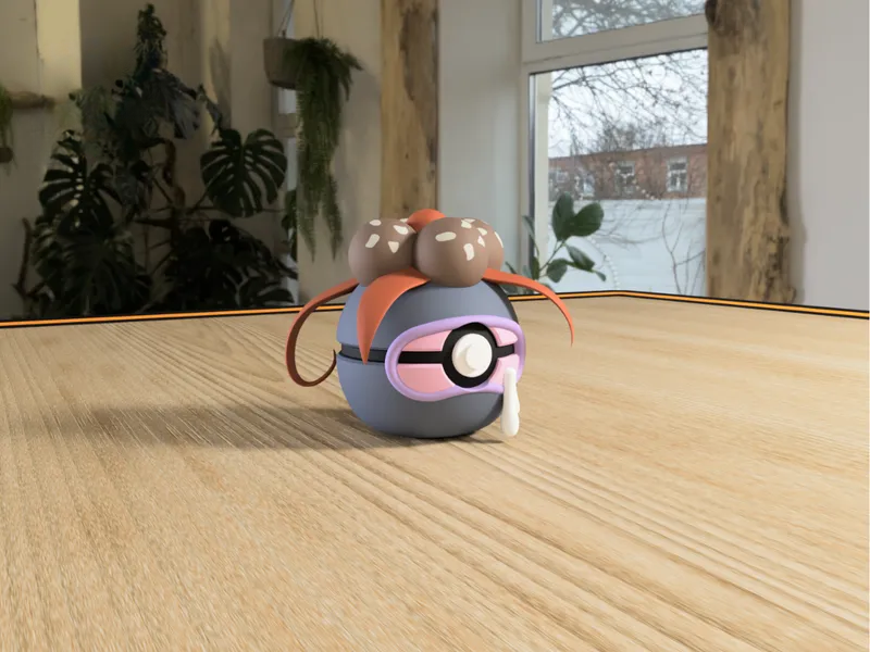 #0044 Gloom Pokéball 3D | Decoración Pokémon