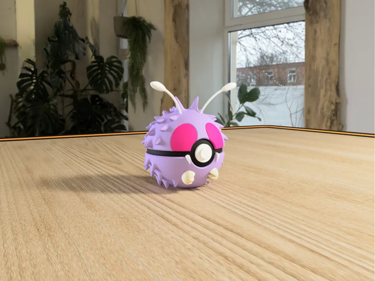 #0048 Venonat Pokéball 3D | Decoración Pokémon
