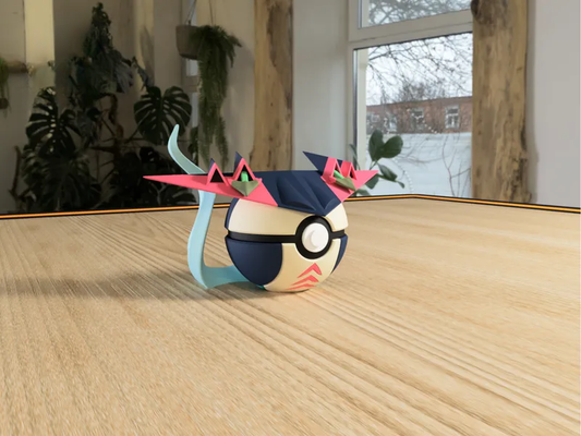 #0887 Dragapult Pokéball 3D | Decoración Pokémon