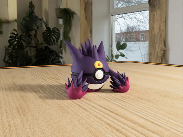 #0094 Mega Gengar Pokéball 3D | Decoración Pokémon