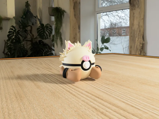 #0057 Primeape Pokéball 3D | Decoración Pokémon