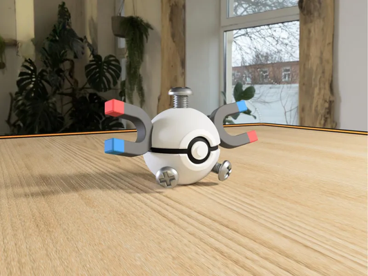 #0081 Magnemite Pokéball 3D | Decoración Pokémon