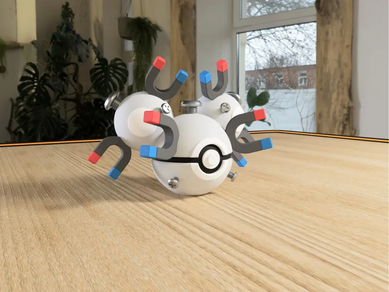 #0082 Magneton Pokéball 3D | Decoración Pokémon