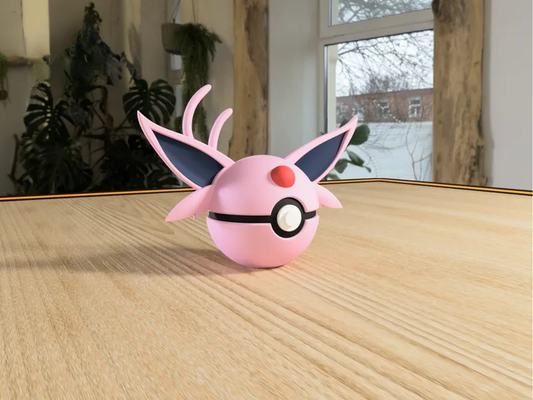 #0196 Espeon Pokéball 3D | Decoración Pokémon