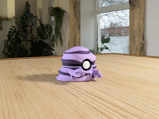 #0088 Grimer Pokéball 3D | Decoración Pokémon