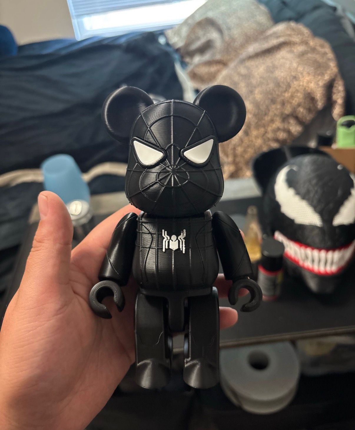Figura Bearbrick Spiderman / Venom
