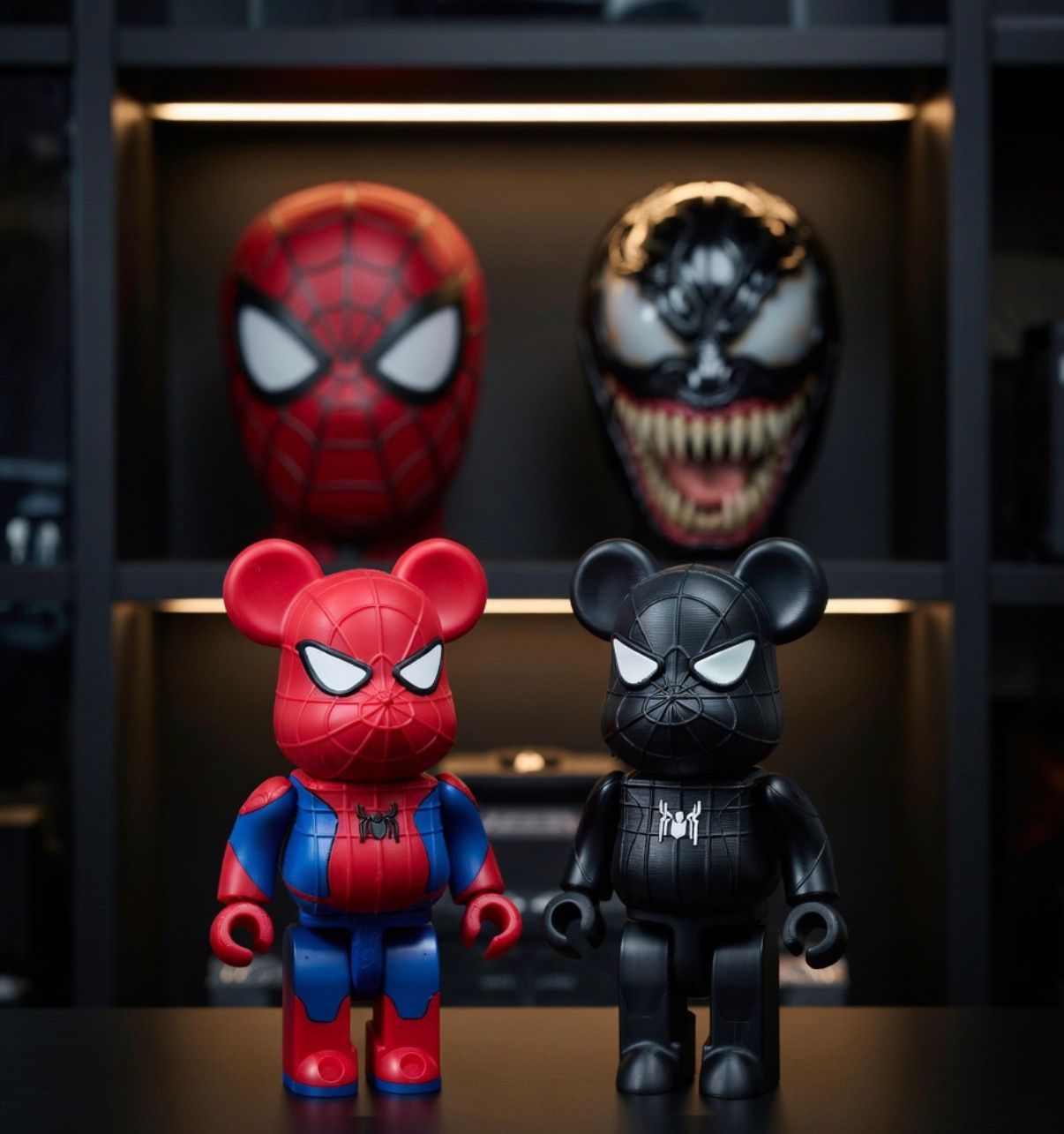 Figura Bearbrick Spiderman / Venom