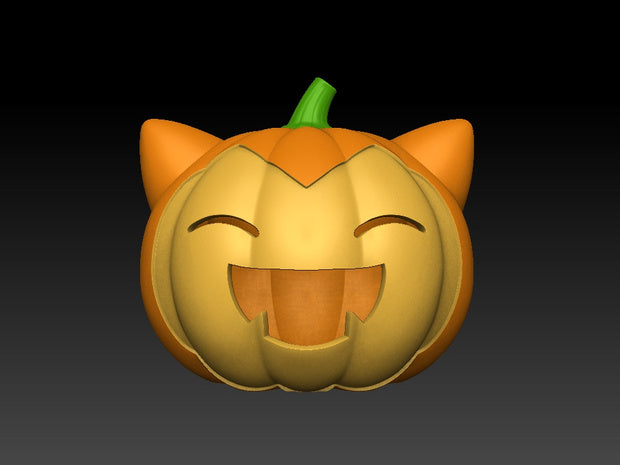 Halloween Pumpkin Snorlax and Munchlax - Pokemon Pumpkin
