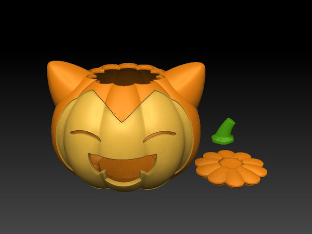 Halloween Pumpkin Snorlax and Munchlax - Pokemon Pumpkin