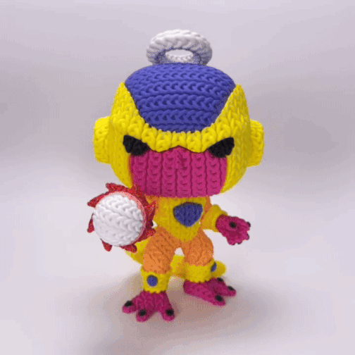 Golden Frieza - Knitted - Crochet