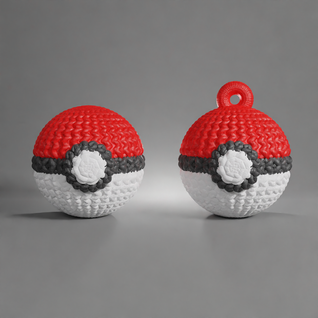 Pokeball Crochet Knitted - STL & 3mf Multicolor