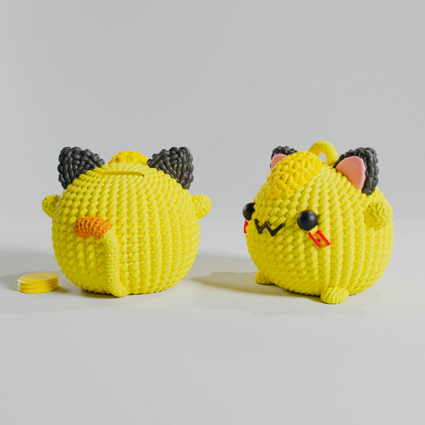 Pokemon Meowth Crochet Knitted - STL & 3mf Multicolor