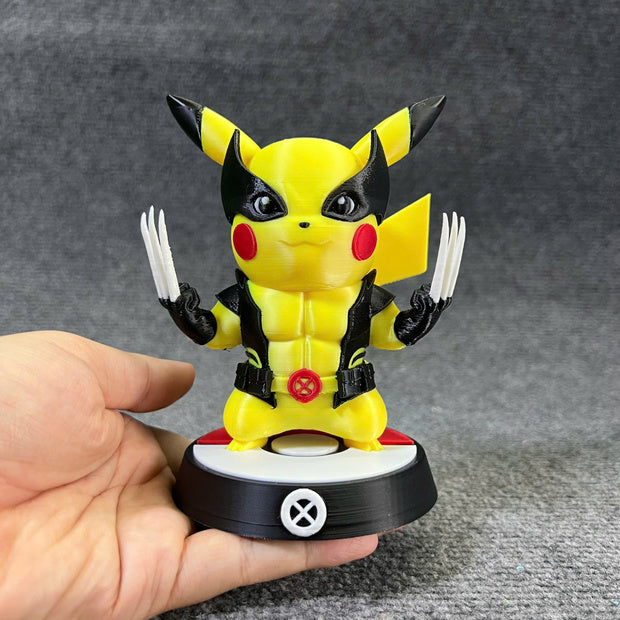 Pikachu Wolverine - STL & 3mf Multicolor