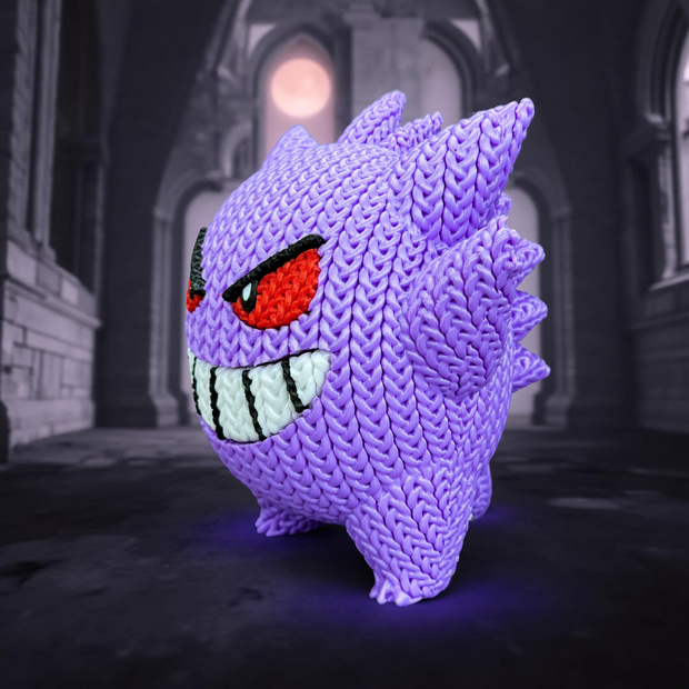 Gengar - Knitted - Crochet