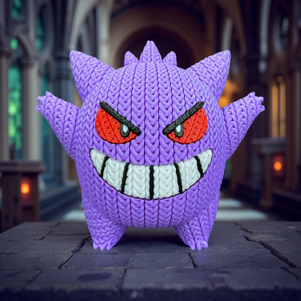 Gengar - Knitted - Crochet